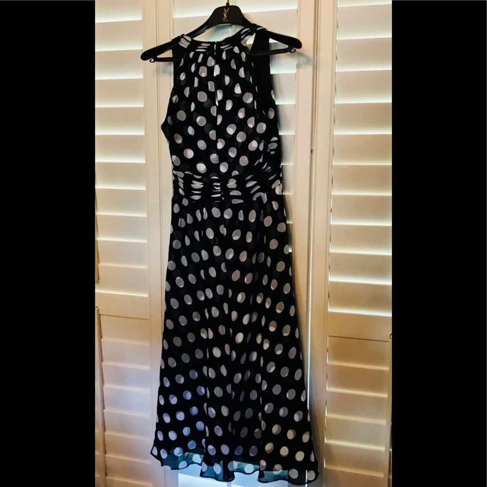 Polka Dot Chiffon White House Black Market Dress
